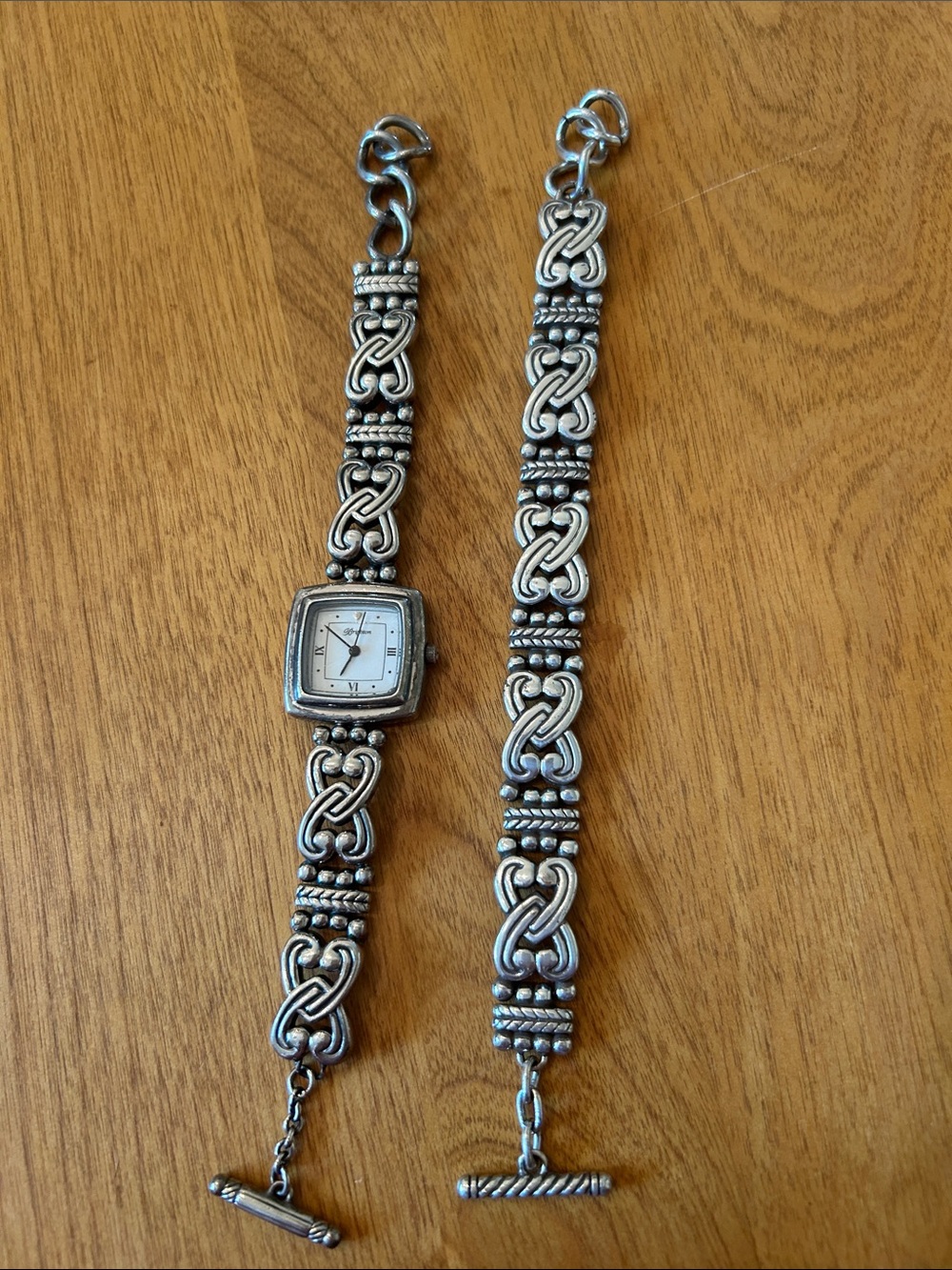 Brighton Silver-Tone Knot Link Bracelet Watch Set